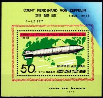 1979 - Corée du Nord Bloc n° m55 - Zeppelins 