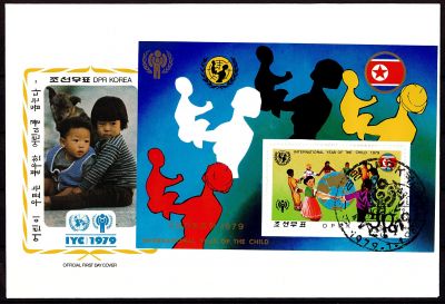 1979 - Enveloppe 1er jour Cor�e du Nord BF25 - Ann�e internationale de l\'enfant