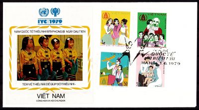 1979 - Enveloppe 1er jour Vietnam 179-182 - Ann�e internationale de l\'enfant