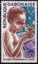 1979 - Gabon Timbre n&deg; 421 - Ann&eacute;e Internationale de l\'Enfant