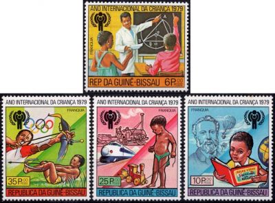 1979 - Guin�e Bissau Timbres n� 106/109 - Ann�e Internationale de l\'Enfant