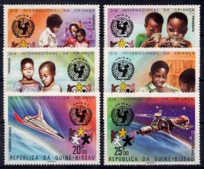 1979 - Guin�e Bissau Timbres n� 99/101 et PA 49/51 - Journ�e Internationale de l\'Enfant