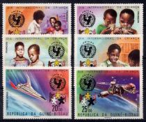 1979 - Guin&eacute;e Bissau Timbres n&deg; 99/101 et PA 49/51 - Journ&eacute;e Internationale de l\'Enfant