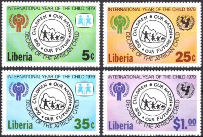 1979 - Lib�ria n� 790/793 - Ann�e Internationale de l\'Enfant