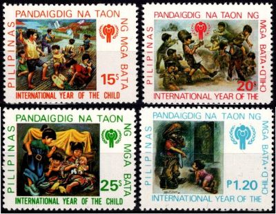 1979 - Philippines Timbre n� 1146/1149 - Ann�e Internationale de l\'Enfant