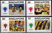 1979 - Singapour Timbres n° 327/330 - Année Internationale de l\'Enfant