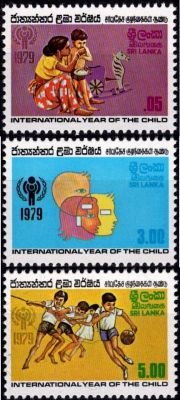 1979 - Sri Lanka Timbres n� 517/519 - Ann�e Internationale de l\'Enfant