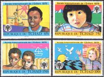 1979 - Tchad n&deg; 365/368 - Ann&eacute;e Internationale de l\'Enfant