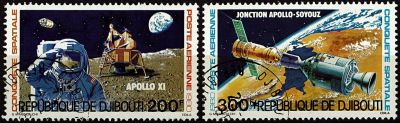 1980 - Djibouti PA n� 138/139 - Espace - Apollo 