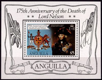 1981 - Anguilla Bloc n� 36 - 175e anniversaire de la mort de lord Nelson