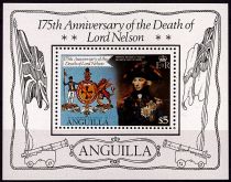 1981 - Anguilla Bloc n&deg; 36 - 175e anniversaire de la mort de lord Nelson
