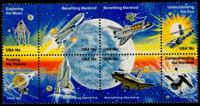 1981 - Etats Unis Timbres n� 1331/1338 - Conqu�tes spatiales am�ricaines
