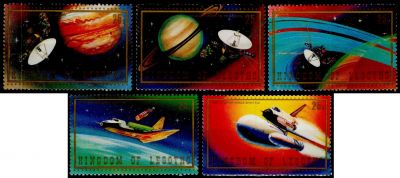 1981 - Lesotho Timbres n� 437/441 - Conqu�te spatiale