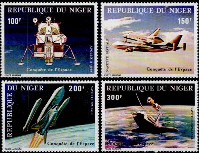 1981 - Niger Timbres Poste A�rienne n� 295/298 - Conqu�te de l\'espace