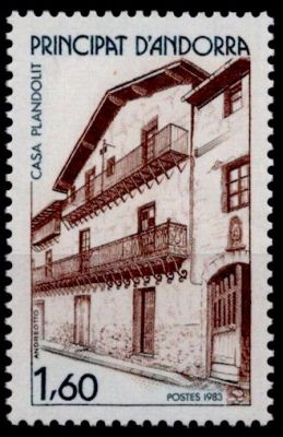 1983 - Andorre Fran�ais Timbre n� 326 - Architecture andorrane