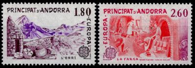 1983 - Andorre Fran�ais Timbres n� 313/314 - Europa