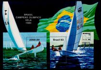 1983 - Br&eacute;sil Bloc n&deg; 56 - Jeux Olympiques d\'&eacute;t&eacute; - 1980 Moscou