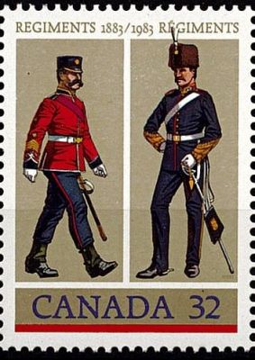 1983 - Canada 865/866 - Arm�e canadienne, uniformes de 1883