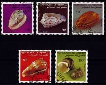 1983 - Djibouti timbres n° 569-573 - Faune marine - Coquillage