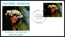 1983 - Polyn&eacute;sie 3 FDC n&deg; 205/207 - Couronnes de fleurs polyn&eacute;sienne (1)