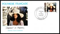 1983 - Polyn&eacute;sie 4 FDC n&deg; 198/201 - Chapeaux en Polyn&eacute;sie (1)