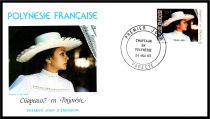 1983 - Polyn&eacute;sie 4 FDC n&deg; 198/201 - Chapeaux en Polyn&eacute;sie (1)