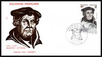 1983 - Polyn&eacute;sie Fran&ccedil;aise FDC n&deg; 208 - 500e anniversaire de la naissance de Martin Luther 