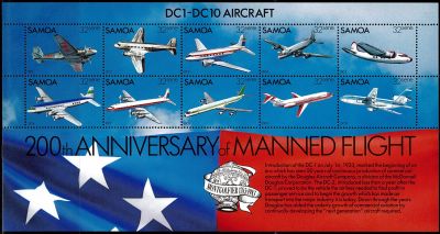 1983 - Samoa Bloc n� 30 - Avions - Historique des avions du constructeur Douglas