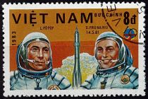 1983 - Vietnam 411/419 - Journée de l\'astronautique