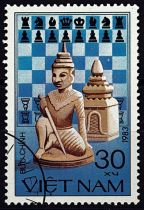 1983 - Vietnam 428/434 - Jeux d\'échecs (Série complète de timbres oblitérés)