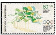1984 - Allemagne Berlin timbres n� 677/679 - Sports - Disciplines sportives