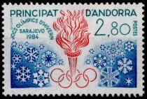 1984 - Andorre fran&ccedil;ais timbres n&deg; 327-336 - Ann&eacute;e Compl&egrave;te