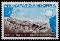 1984 - Andorre fran&ccedil;ais timbres n&deg; 327-336 - Ann&eacute;e Compl&egrave;te