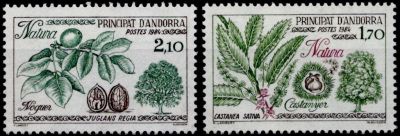 1984 - Andorre Fran�ais Timbres n� 331/332 - Protection de la nature