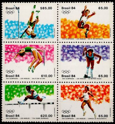 1984 - Br�sil n� 1648/1653 - Jeux Olympiques d\'�t� - 1984 Los Angeles