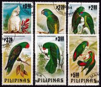 1984 - Philippines n° 1348-1353 - Oiseaux - Perroquets