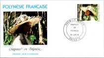 1984 - Polyn&eacute;sie 4 FDC n&deg; 212-215 - Chapeaux en Polyn&eacute;sie (2)