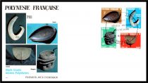 1984 - Polyn&eacute;sie FDC TAXE n&deg; 4-7 - Artisanat