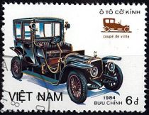1984 - Vietnam 513/519 - Rétrospective automobile, voitures anciennes (Série complète de timbres oblitérés)