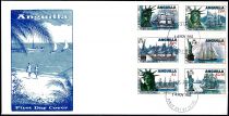 1985 - Anguilla FDC n&deg; 622/627 - Centenaire de l\'&eacute;rection de la Statue de la Libert&eacute;, &agrave; New York