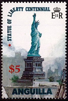 1985 - Anguilla Timbre n� 622a - Centenaire de l\'�rection de la Statue de la Libert�, � New York