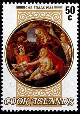 1985 - Cook 846/849 - No�l, d�tails de tableaux de Botticelli (1444-1510)
