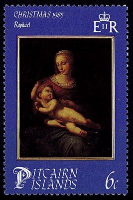 1985 - Pitcairn 260/263 - No�l, tableaux sur le th�me \ La M�re et l\'Enfant\ 