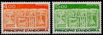 1986 - Andorre Fran&ccedil;ais Timbres n&deg; 346/347 - Type Ecu primitif des Vall&eacute;es