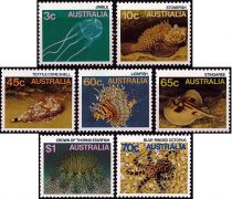 1986 - Australie Timbres n° 948/954 - Faune marine - Espèces venimeuses