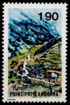 1987 - Andorre fran&ccedil;ais timbres n&deg; 355-365 - Ann&eacute;e Compl&egrave;te