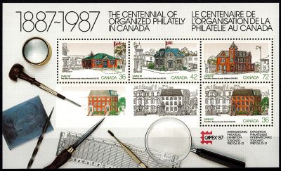 1987 - Canada Bloc n� BF7 - Exposition philat�lique - Capex\'87 � Toronto