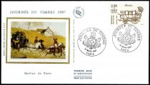 1987 - France Enveloppe 1er jour n° 2468 - Journée du Timbre - Berline