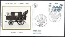 1987 - France Enveloppe 1er jour n° 2469 - Journée du Timbre - Berline