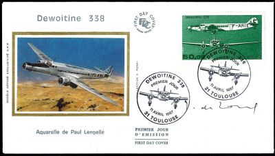 1987 - France Enveloppe 1er jour Poste A�rienne n� 60 - Avions - Trimoteur Dewoitine 338